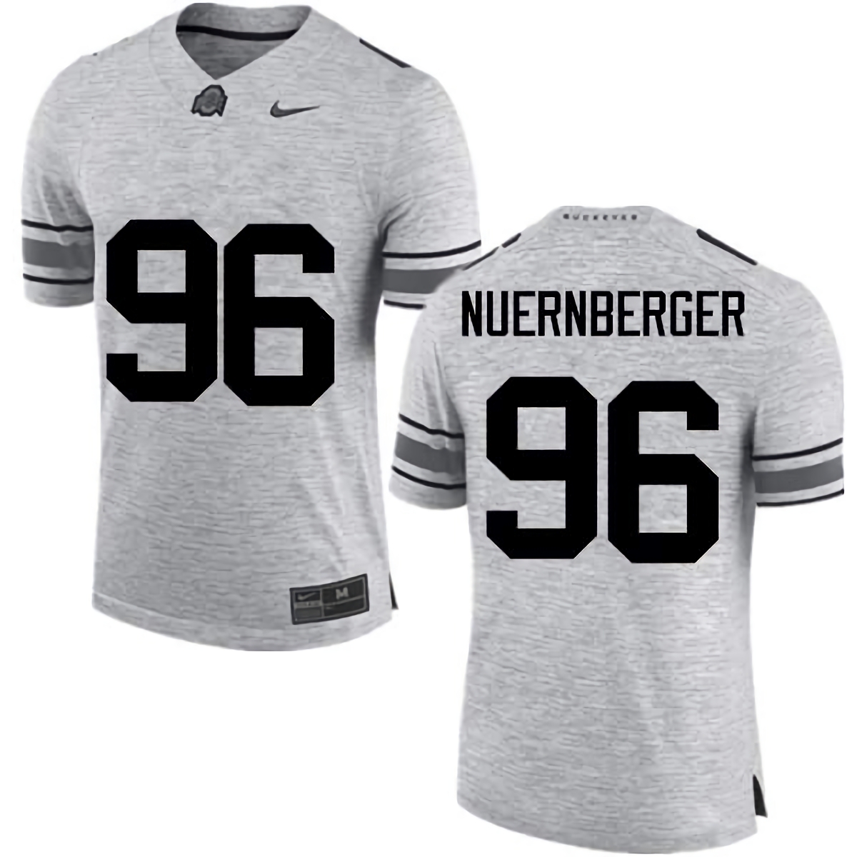 Sean Nuernberger Ohio State Buckeyes Men's NCAA #96 Nike Gray College Stitched Football Jersey SLF7456DQ